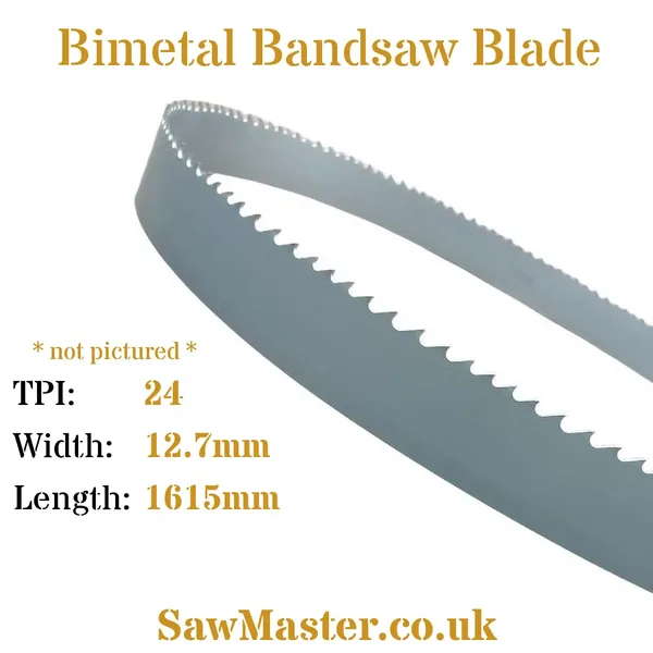 Bimetal Bandsaw Blade (L) 1615mm (W) 12.7mm x 24TPI Bimetal Bandsaw Blade (L) 1615mm (W) 12.7mm x 24TPI